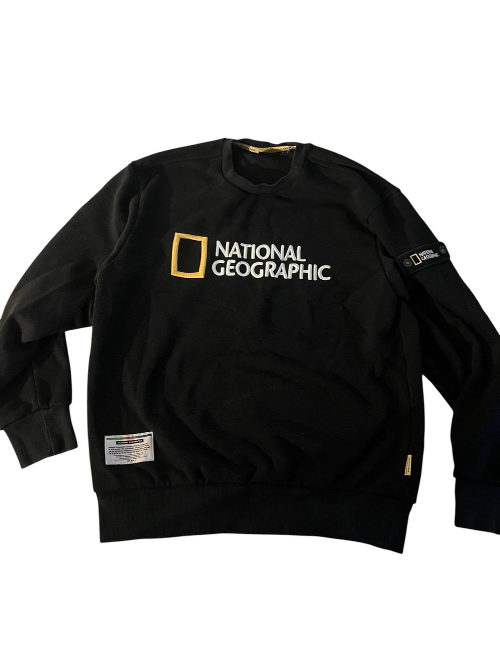 National Geographic Sweatshirt Pullover M Size (149)